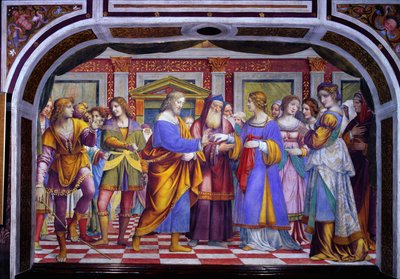 Il matrimonio della Vergine, 1525 da Bernardino Luini
